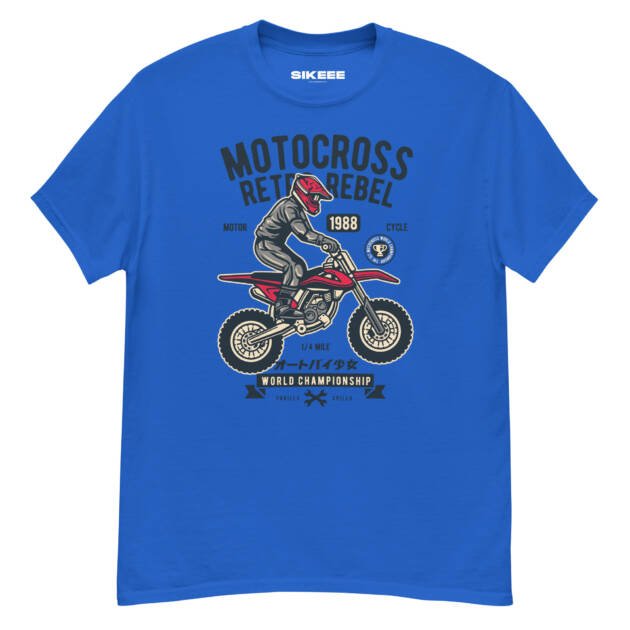 Motocross Retro Rebel Unisex classic t shirt