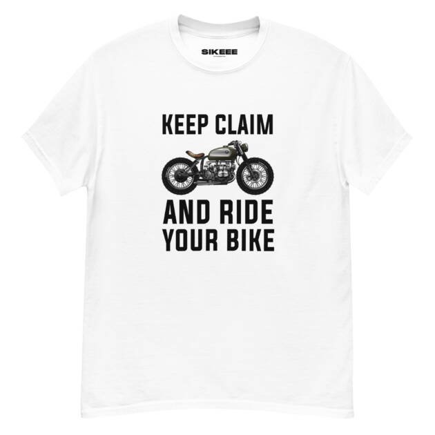 Keep Calm & Ride your Bike Unisex classic t shirt