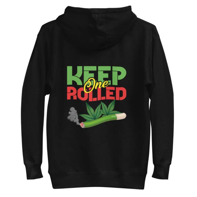 keep one rolled - backside printed - Unisex Hoodie