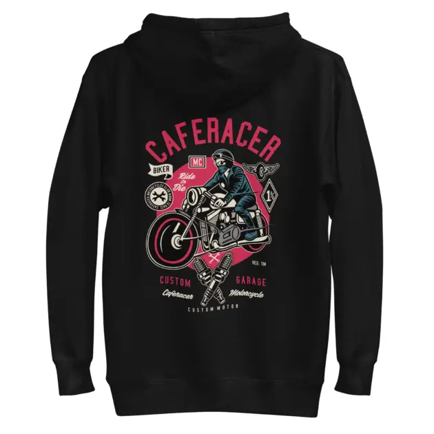 Caferacer - Backside printed Unisex Hoodie