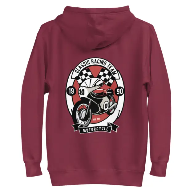 Classic Racing Team - Backside printed Unisex Hoodie