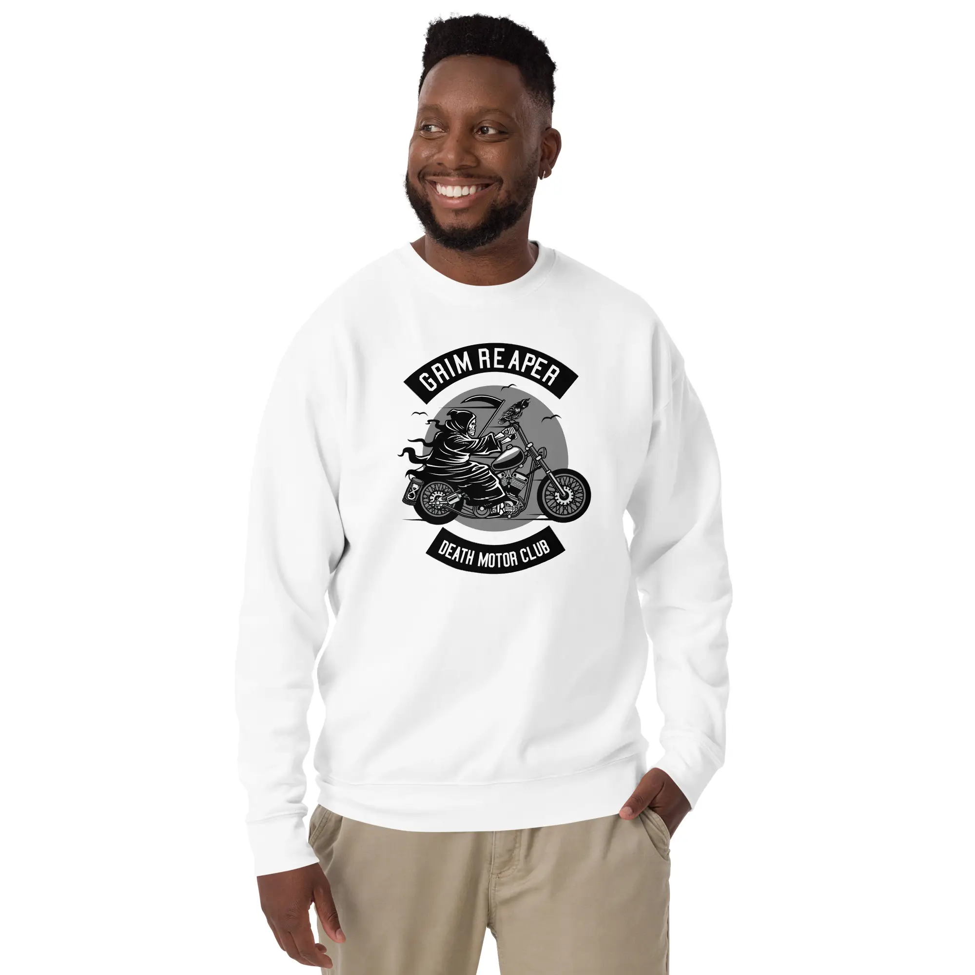 Grim Reaper Unisex Premium Sweatshirt - Image 3