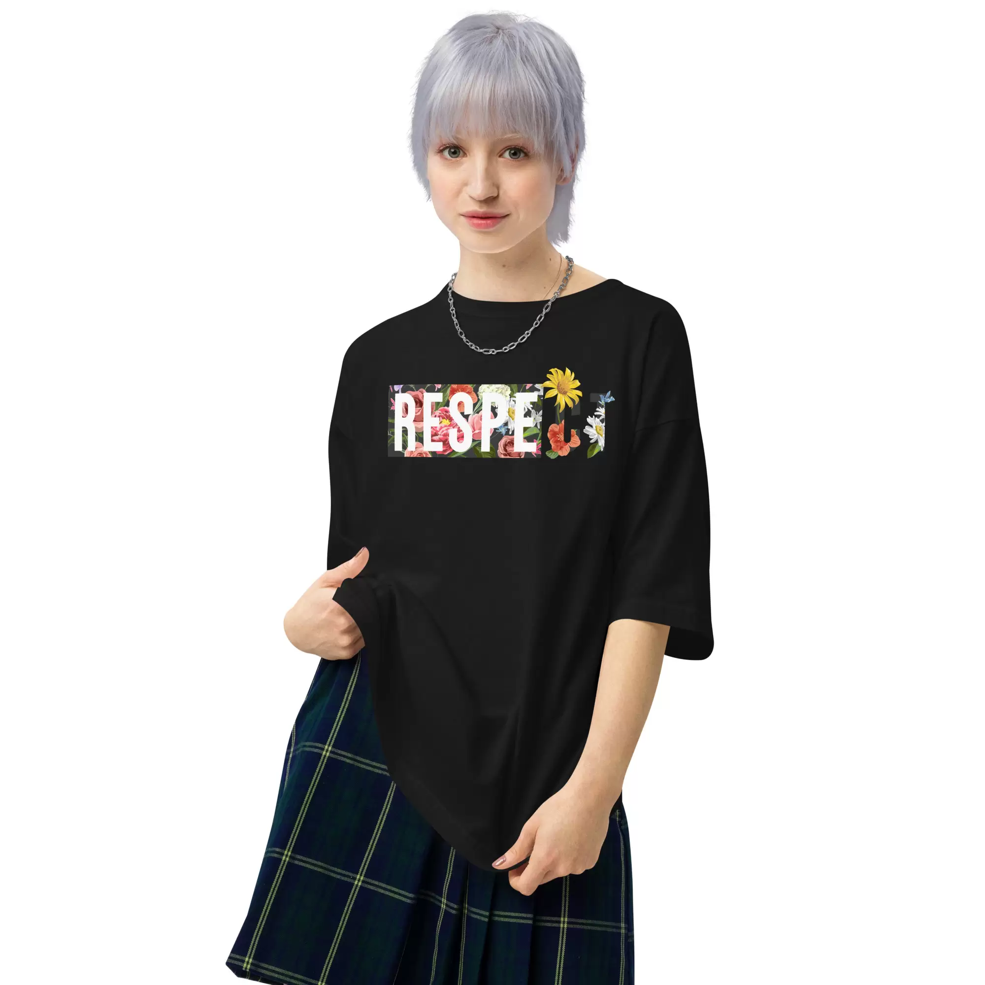 Respect - Women oversized t-shirt - Image 3
