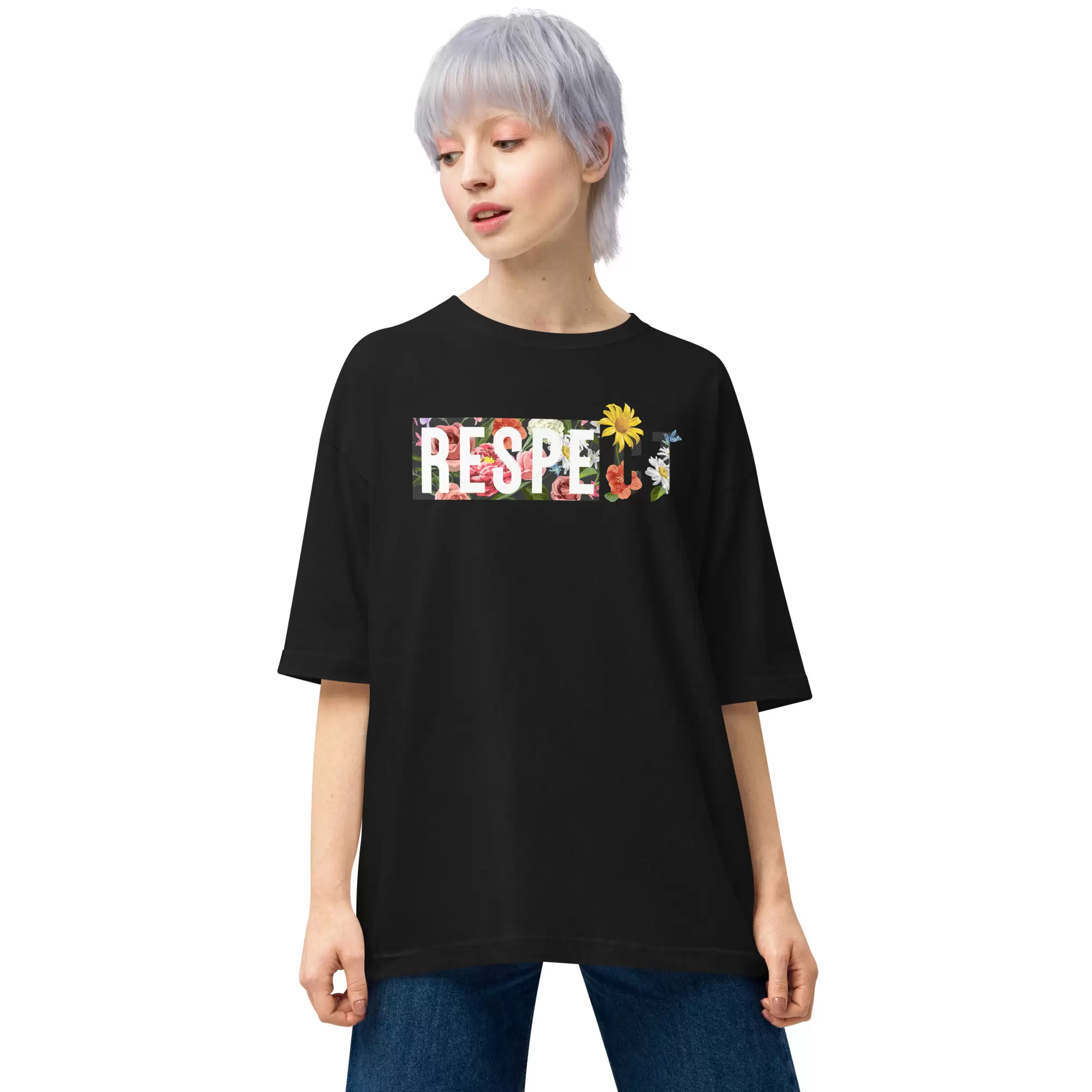 Respect - Women oversized t-shirt - Image 4