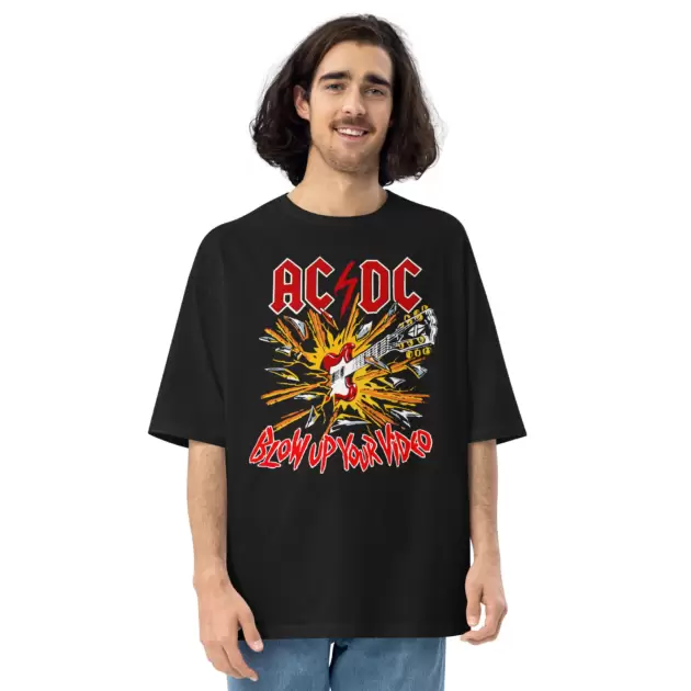 AC DC - men oversized t-shirt