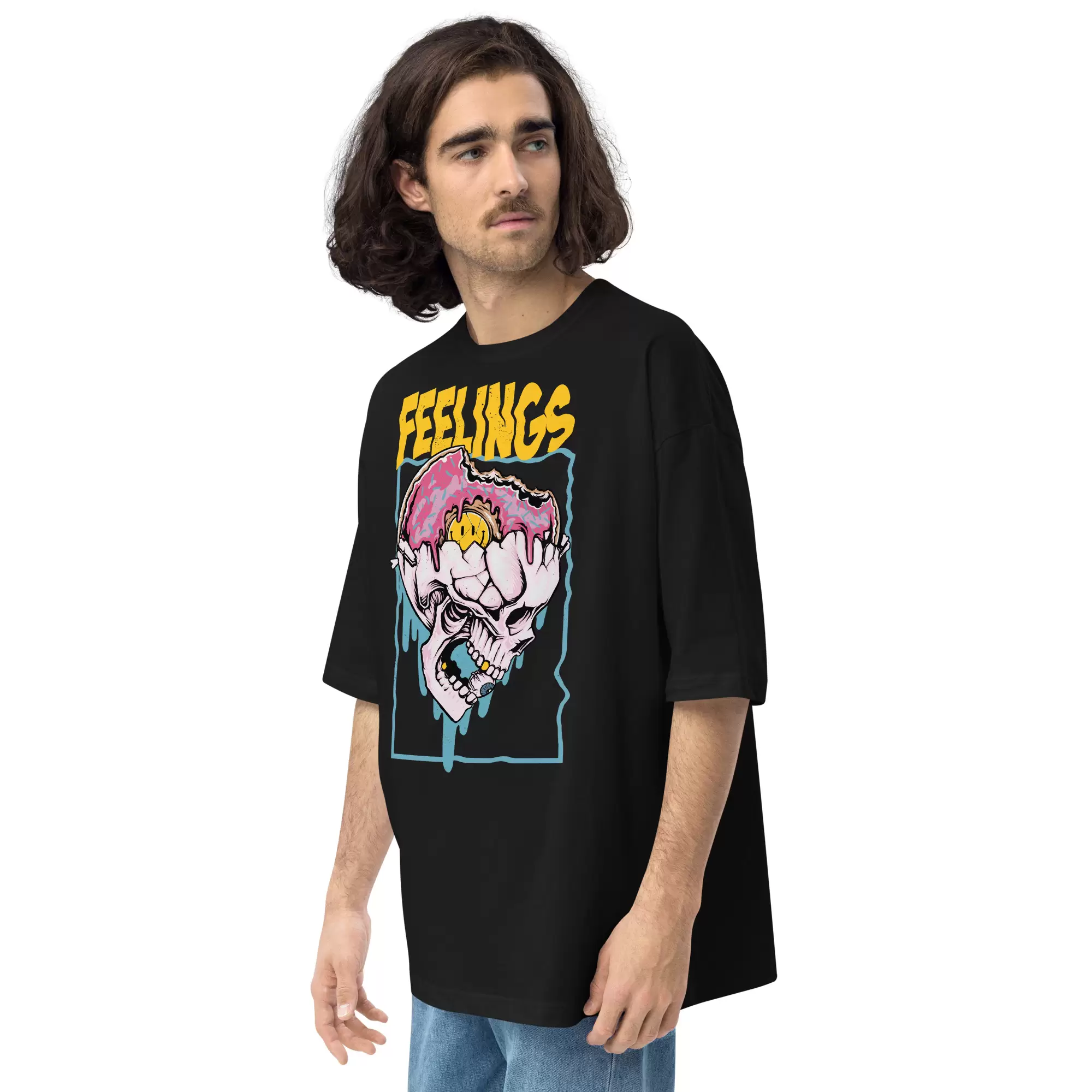Feelings - men oversized t-shirt - Image 4