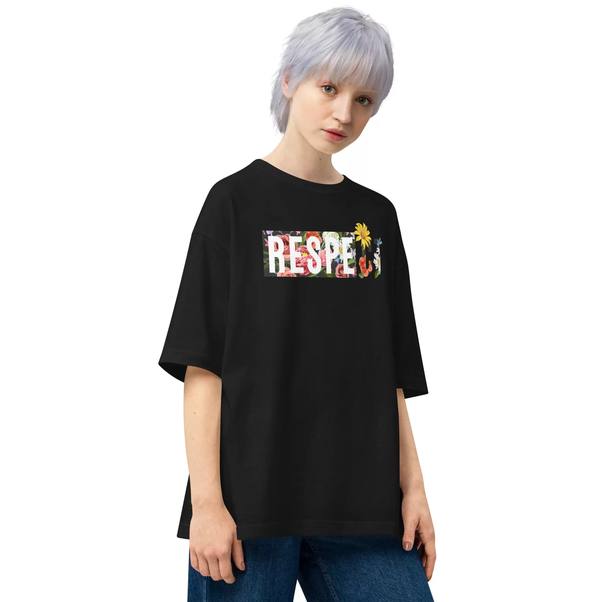 Respect - Women oversized t-shirt - Image 2
